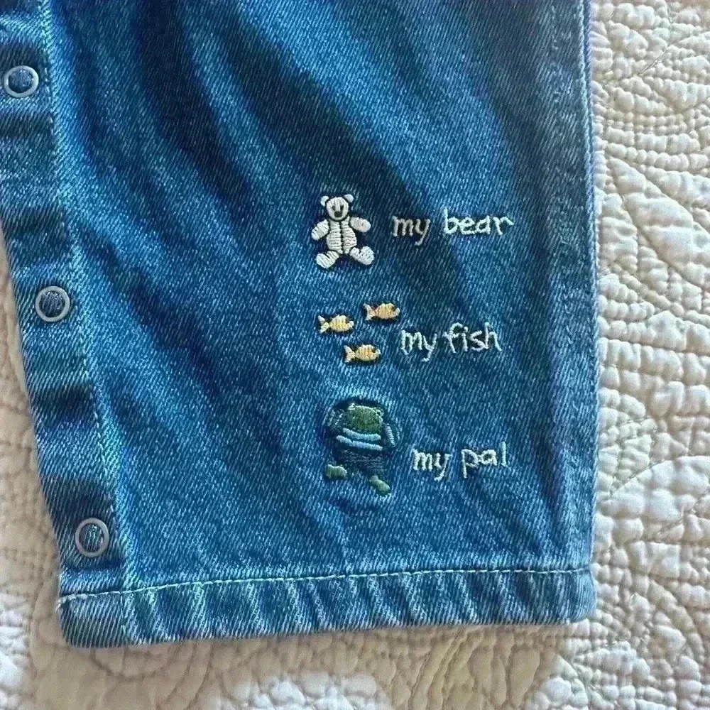 Carter’s 12-18 month Unisex Toddler Overalls Authentic Blue Denim 100% Cotton